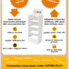 PLV modulable à étagères